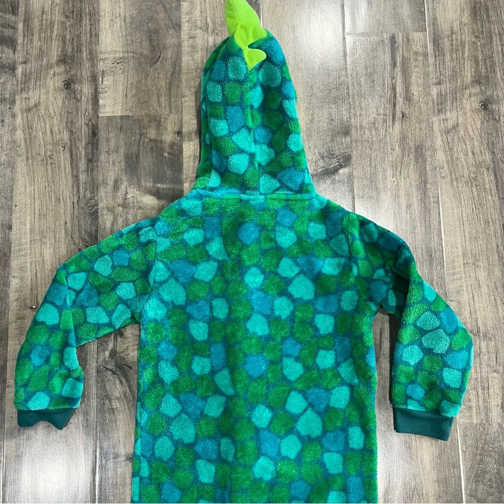 Boy's Green Dinosaur Blanket Sleeper costume by Saint Eve Size (5/6 ) SUPER SOFT